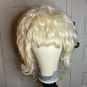 Layered Platinum Drag Wig